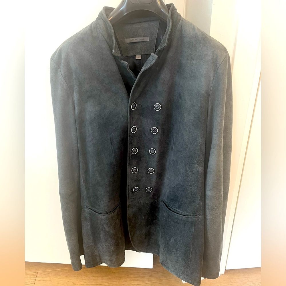 Mint Varvatos Sheep Suede Jacket Sz 48
